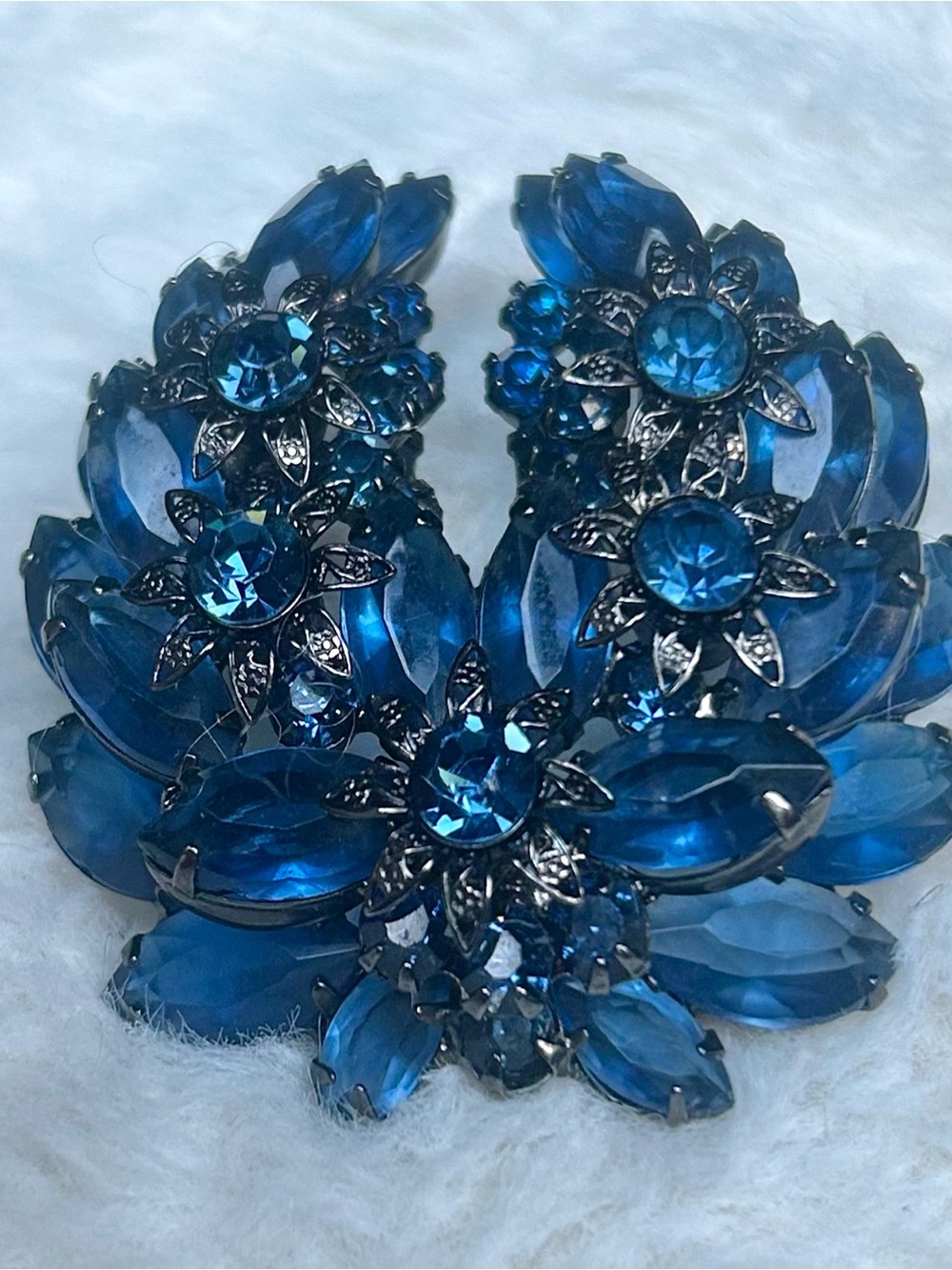 DO NOT BUY HOLD FOR SUNNYBEAR  DeLizza & Elster (Juliana) Cobalt Blue Crystal - Picture 10 of 15